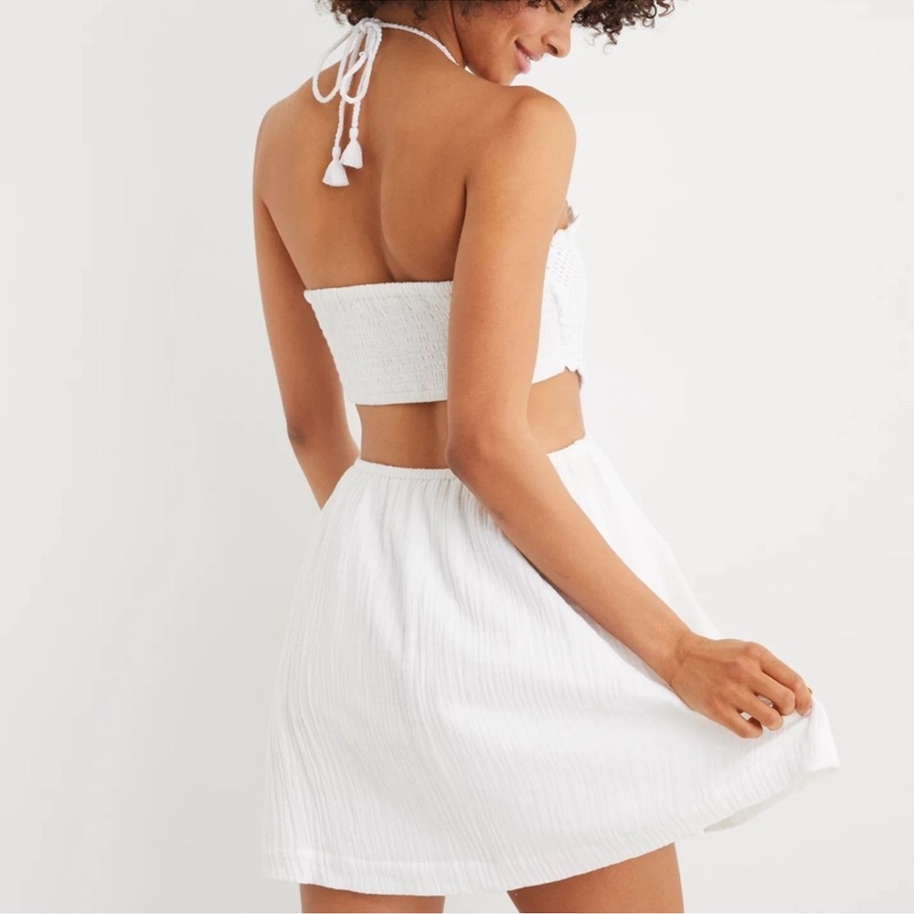 Aerie pool to party crochet halter mini dress size Large - Picture 2 of 9